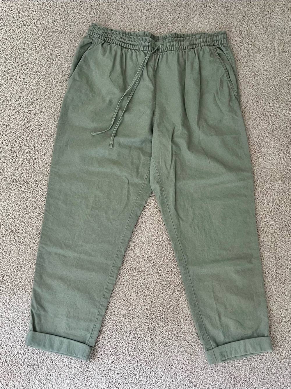 Linen-Cotton Blend Summer Pants